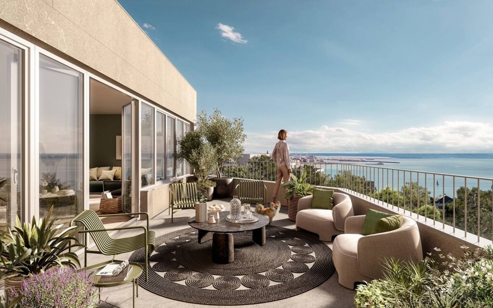 Emplacement unique sur les hauteurs de la ville